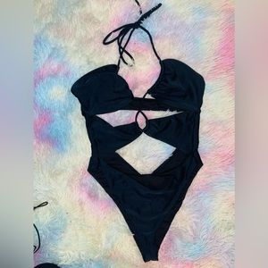 Sexy black swim wear